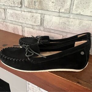 Hush Puppies Women’s Black‎ Suede Moccasin Size 9